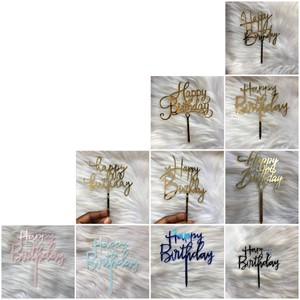 Acrylic Happy Birthday Toppers