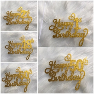 Paper Number Topper (Glitter)