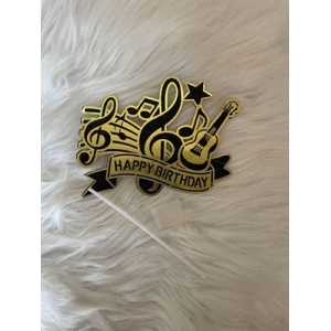 Musical Happy Birthday Paper Topper